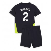 Camisa de time de futebol Manchester City Kyle Walker #2 Replicas 2º Equipamento Infantil 2024-25 Manga Curta (+ Calças curtas)